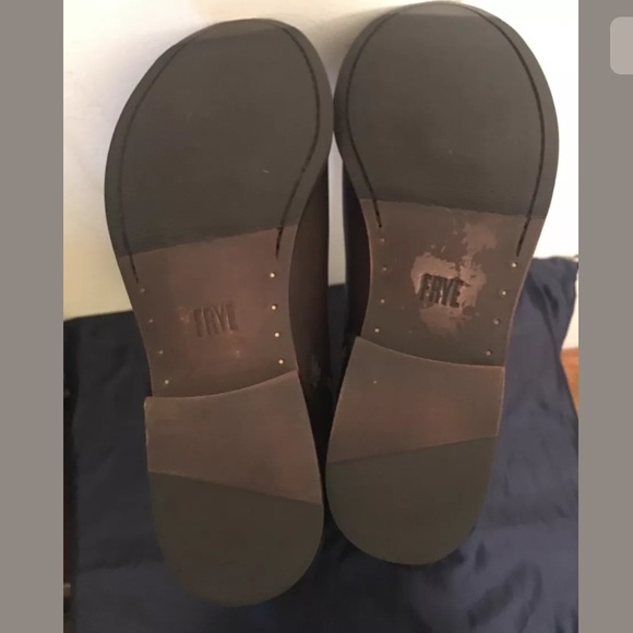 Frye Dark Brown Molly Button Tall Riding Boots - Picture 7 of 8